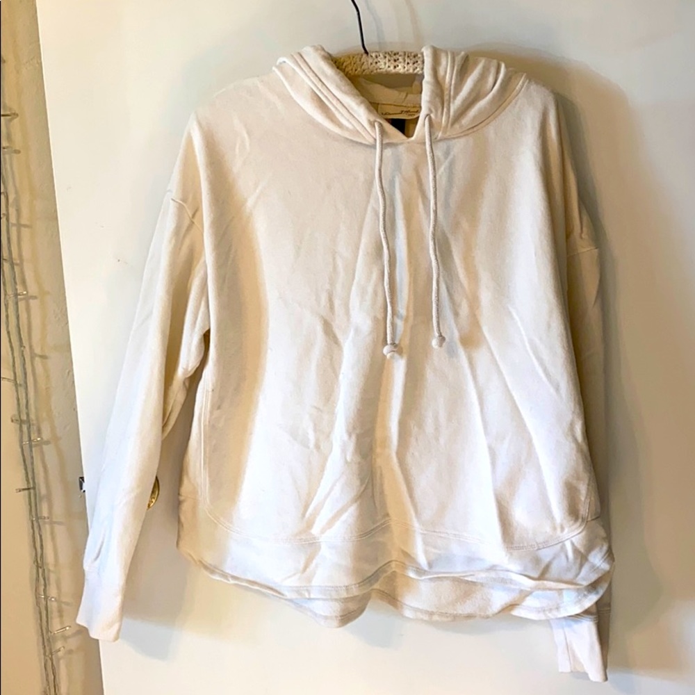 Cream Hooded Sweatshirt